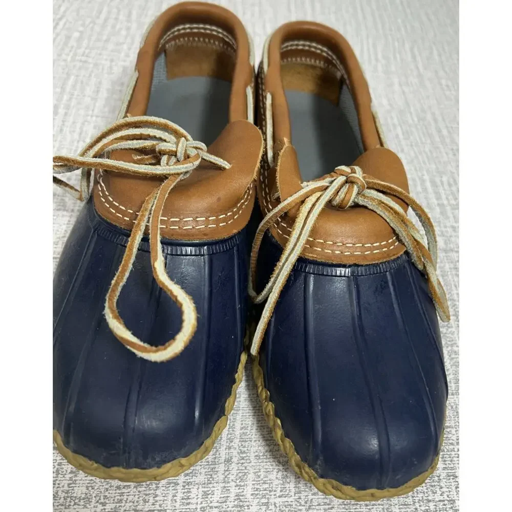 L.L. Bean Women’s Duck Shoes Vintage Boots Size US 9M Made In Maine Waterproof